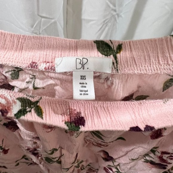 BP Soft Pink Floral 100% Rayon Chiffon Top Dress - Picture 3 of 5